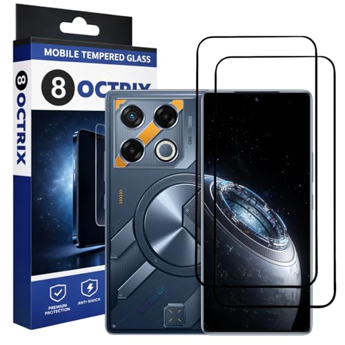 Image of Military-Grade Tempered Glass Screen Protector Compatible for Realme GT 20 Pro with Edge to Edge Coverage - Case Friendly, Anti-Scratch & Bubble-Free Installation Kit (Pack Of 2)