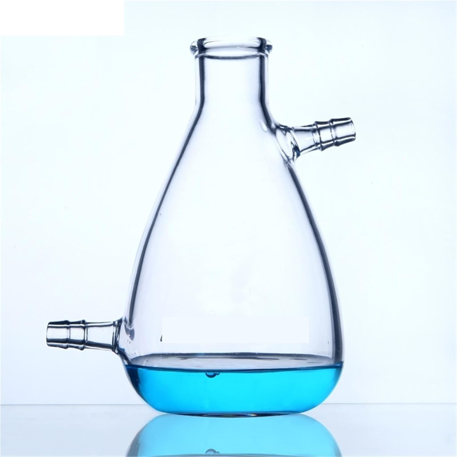Zestaw szklanych kolb, 125 ml-2000 ml szklana kolba filtracyjna z dwoma rurkami Kolba ssąca laboratoryjna Szkło laboratoryjne(5000mL)