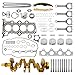 G4FD 1.6 Engine Overhaul Rebuild Kit with Crankshaft Main Rod Bearing Engine Piston Set, Compatible with 2012-2017 Hyundai Accent Veloster Kia Rio Soul, Replaces 23110-2B610, Fits 1.6L L4 Engine