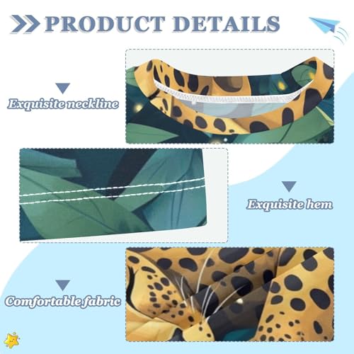 Kids Swimsuit Leopard Sleep Nature Night Sunscreen T-Shirts Swimwear Sets UPF 50+3