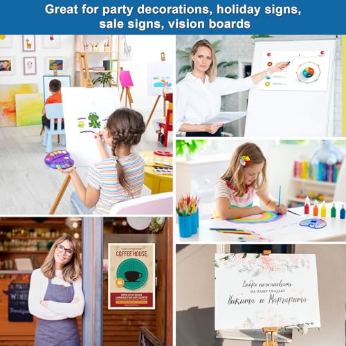 10 pcs poster board 117 x 165 inches white poster board paper bulk rookea 250 gsm thickness vision board blank graphic display posterboards for drawing artwork school arts crafts projects