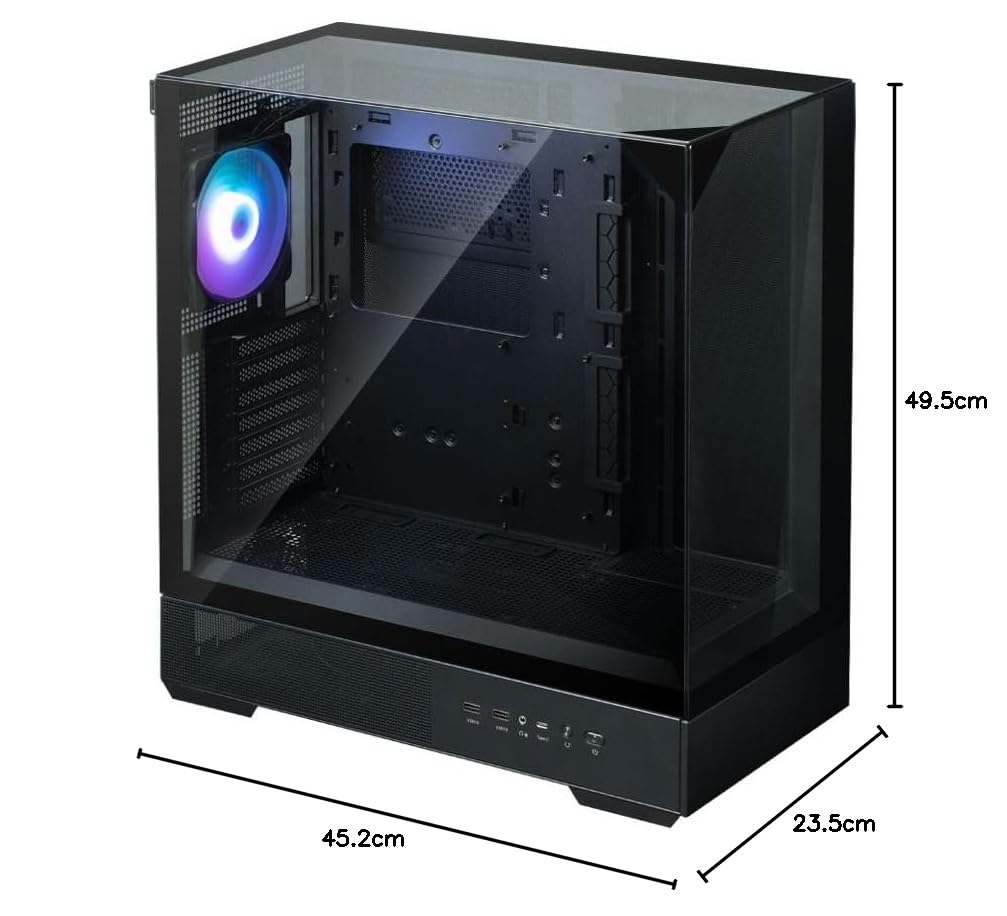 ZALMAN P40 Prism - Carcasa para Ordenador (Torre Media), Color Negro