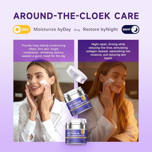 Image of Neck Cream Firming and Tightening with Retinol and Peptide Anti Wrinkle Cream for Women Overnight Treatment Infused with Collagen Hyaluronic Acid and Lavender Extract for Calming Night Care