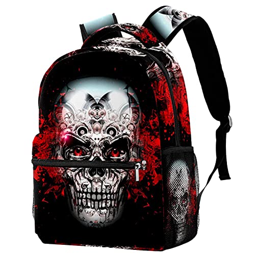 Sac à dos de voyage noir style gothique pour les sorties scolaires et week-ends
