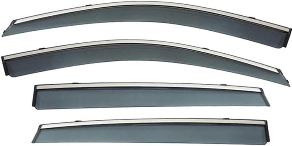 Car Wind Deflectors for J-eep Compass 2011-2016, Rain Smoke Guard Side Door Visor Shield In-channel Awnings Parasol Protector Accessories
