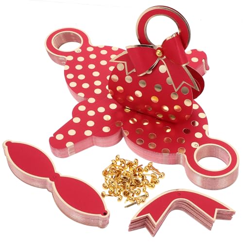 Boîtes à bonbons pour fête et table de mariage : 50 boîtes cadeaux rouges Tofficu
