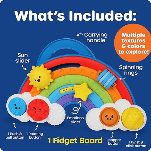 Image of Learning Resources Rainbow Busy Board