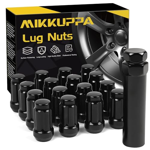 Image of MIKKUPPA M10x1.25 ATV Lug Nuts, Replacement for Honda Kawasaki Suzuki Yamaha Can-Am Outlander Bombardier Arctic Cat Wheel, 16pcs 6 Spline Closed End Lug Nuts with Socket Key Tool