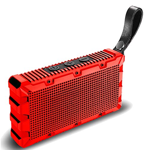 Preisvergleich Produktbild YFQH Wasserdichter Bluetooth-Lautsprecher - Tragbarer Außenlautsprecher Wasserdichter Audio-Mini-Lautsprecher 5W IP67 Wasserdicht,Red
