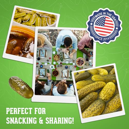 Jersey Pickles - Hot Dill (Quart) - Fresh, Keto-Friendly, and Perfect for Snacks, Sandwiches, or Salads – The perfect Pickle Jars Cornichon for Families or Gatherings - Thumbnail 4