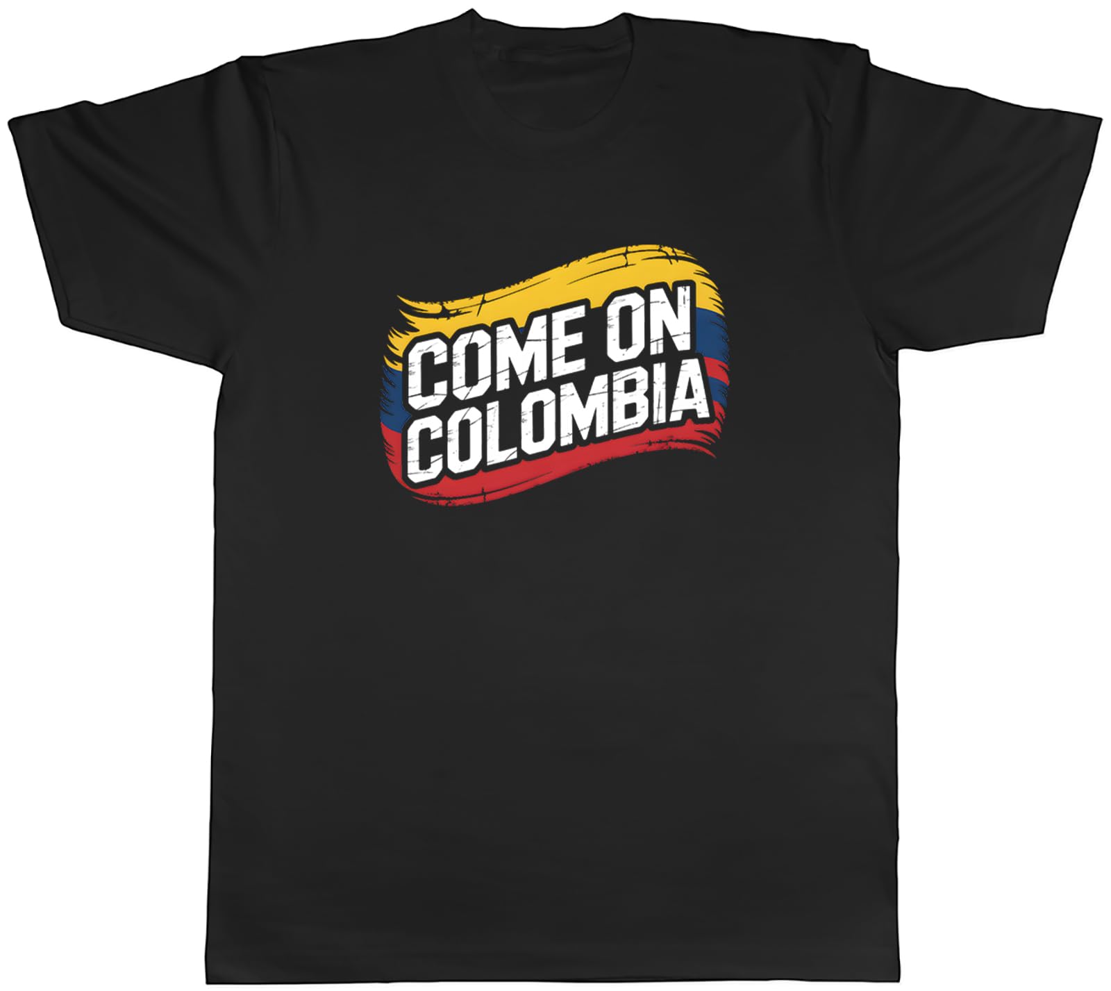 Shopagift Come on Columbia Supporter Football Fan Mens Black T-Shirt Tee
