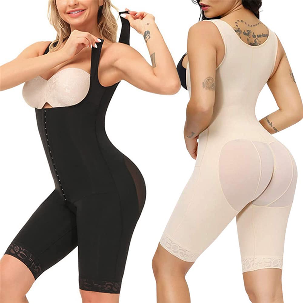 Body Modellante A Busto Aperto - Controllo Pancia E Cosce - Solleva I Glutei - 83% Nylon 17% Spandex - Taglia Unica