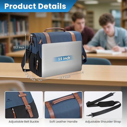 MATEIN Messenger Bag with USB Port