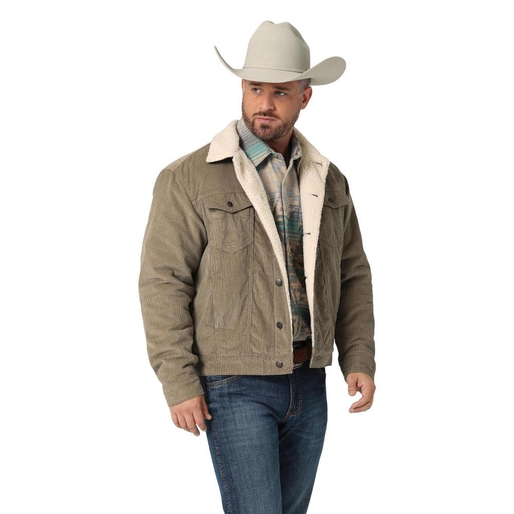 Wrangler Men's Corduroy Jacket Brown XXL at Amazon Men's