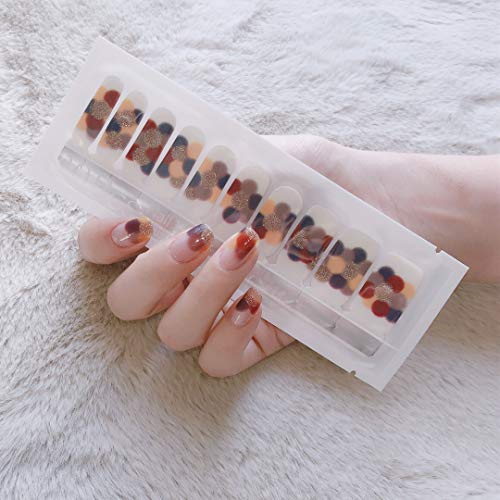 LIHI Color Lab EXTRE ADHESION 22PCS Nail Art Transfer Decals Sticker DIY Nail Polish Strips ,Nail Wraps, Nail Patch, 100% Real Nail polish applique for Manicure, Wedding, Party,S00920 Confession Ballon