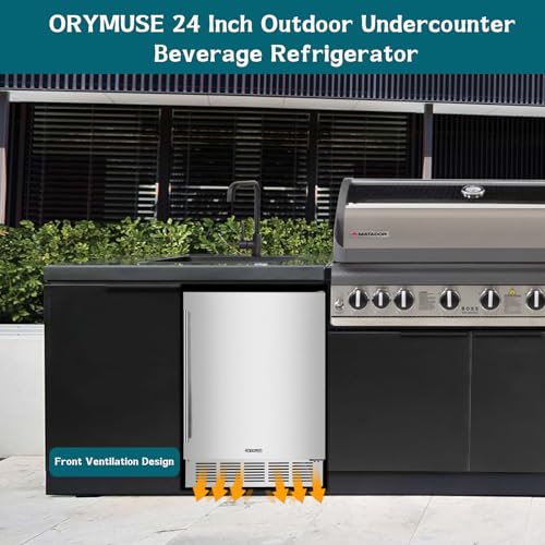 Orymuse HXYC150C 24 Inch Outdoor Beverage Cooler Fridge - Undercounter Refrigerator thumb #6