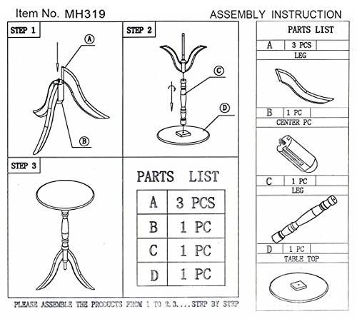 Frenchi Furniture Table, Mahogany, 17.93 In X 18.72 In X 3.35 In #TOP2
