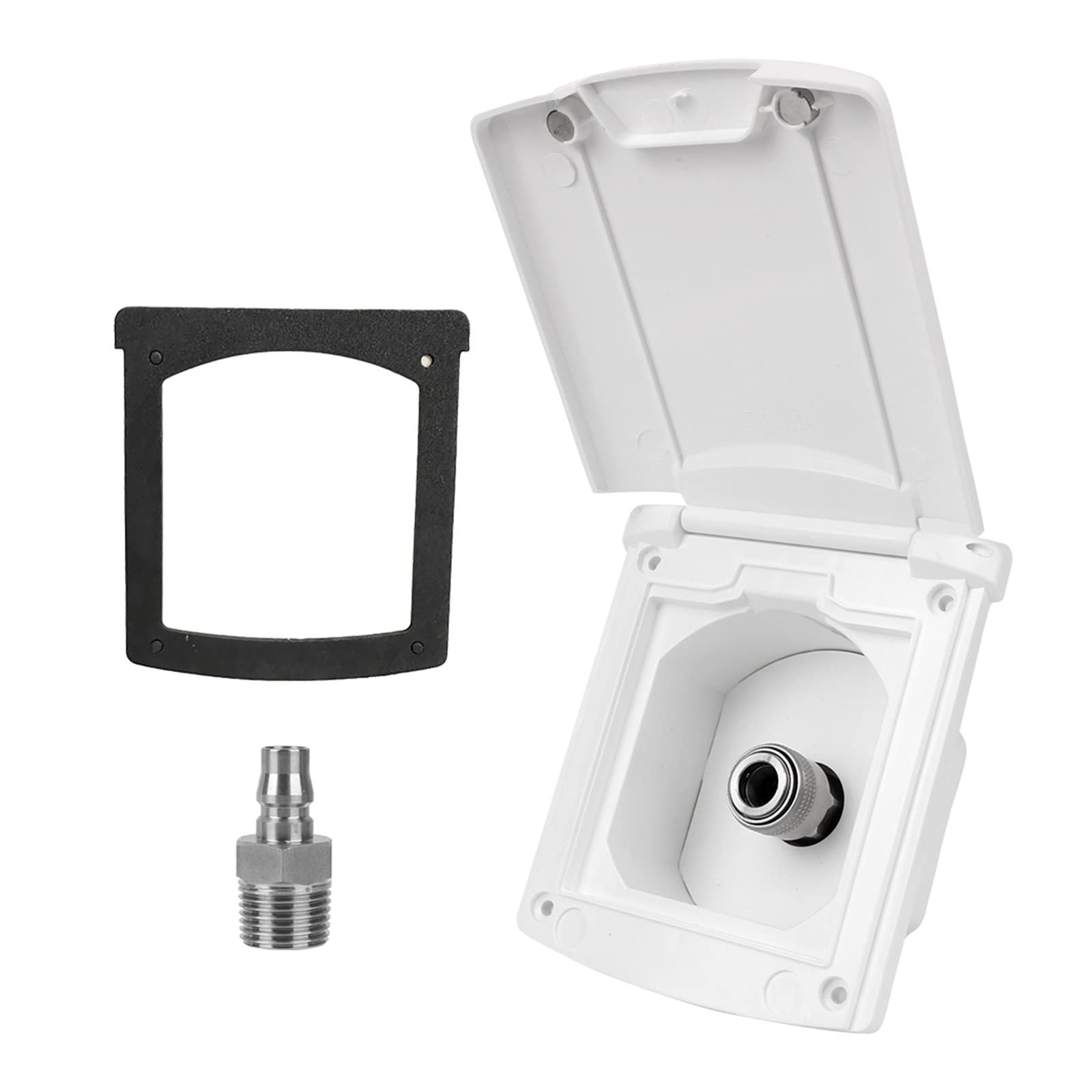 Kogedss Bianco Gravity Fresh Water Fill Hatch Rv Accessories For Rv Boat Camper Trailer Inlet Filter Lockable White Caravan Accessories(Bianco)