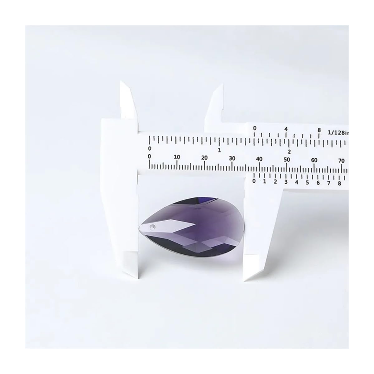 Crystal Chandelier Prism, Sun Catcher, 30Pcs Glass Teardrop K9 Crystal Beads 38mm Chandelier Pendant Parts Lamp Prisms Hanging Decoration(Purple)