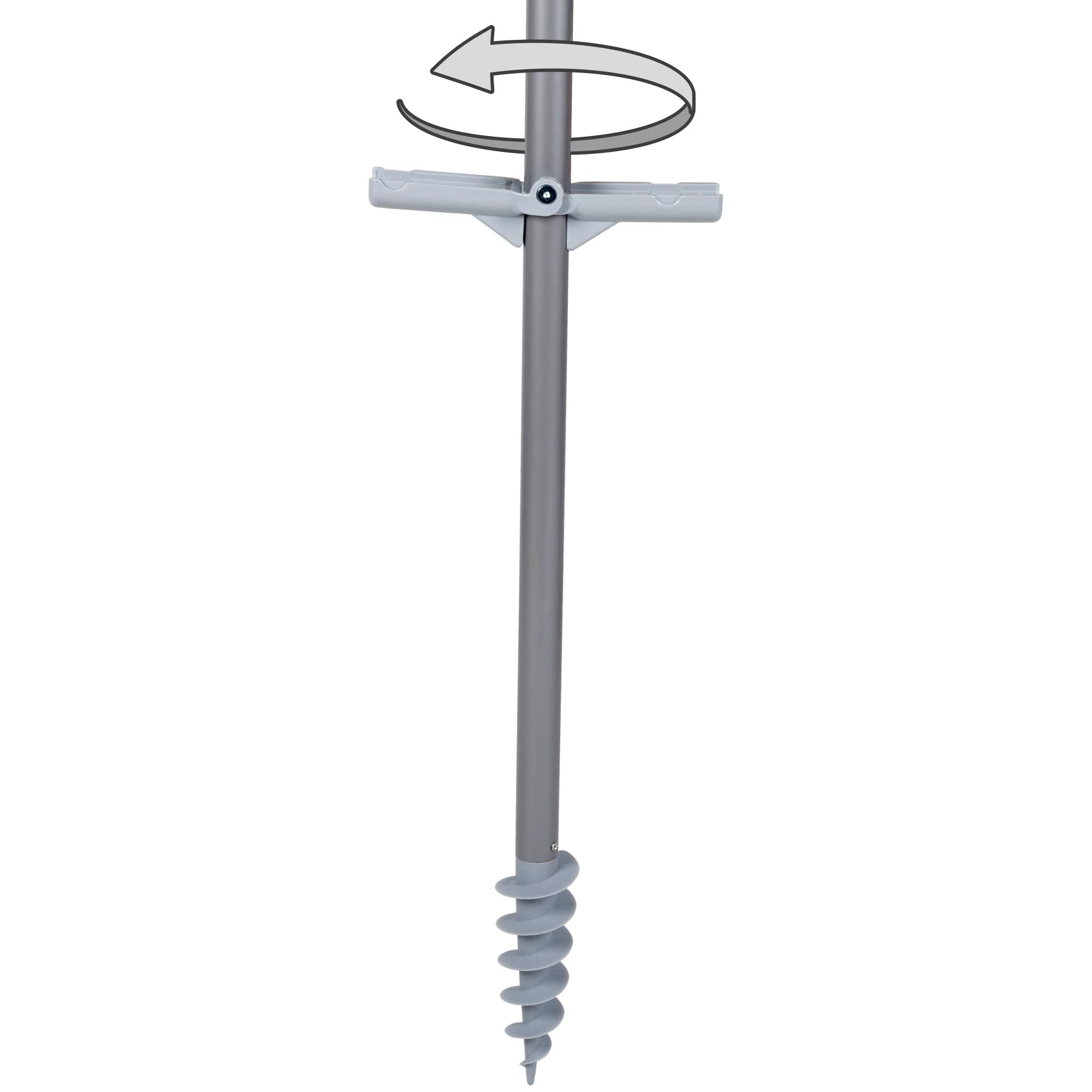 Aktive 62273 - Sombrilla playa antiviento plegable azul Ø190 cm, Con revestimiento plateado y protección UV 50, paravientos playa, sombrilla parasol grande, para-sol playa, sombrillas para playa