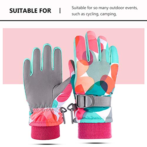 BESPORTBLE Luvas de Esqui Infantil Luvas de Neve CrianÃ§as Inverno Quente Luvas Ao Ar Livre Luvas pa