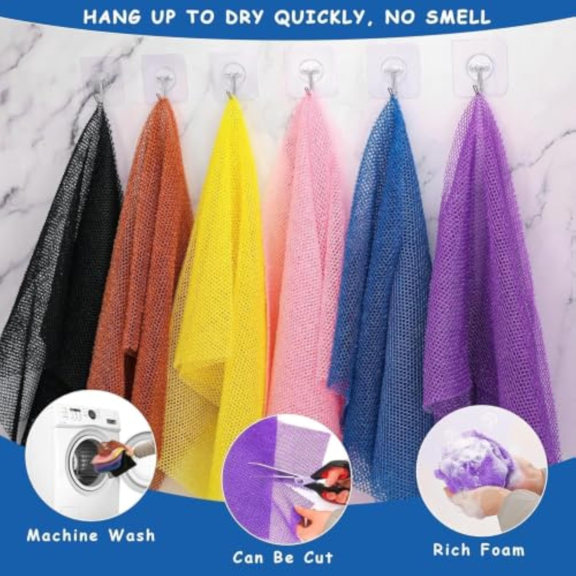 African Net Sponge Cloth, Exfoliating Scrubber