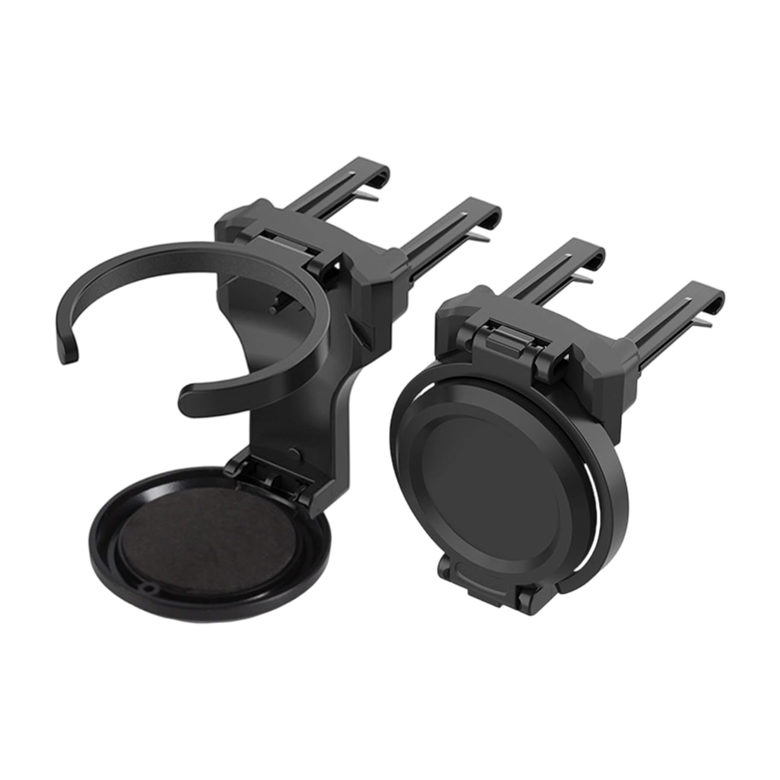 Jazuaiao Car Drink Holder Foldable Ashtray Combination ABS Construction Secure Mounting Systems Fit Most Cars and Trucks ABS Automotive Drink and Ashtray Mount