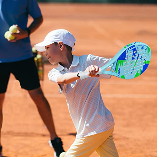 Junior Paddle Tennis Racket Carbon Fiber Surface With Eva Memory Flex Foam Core Junior Kids Padel Racquet (S-Pr8100Jr) #TOP5