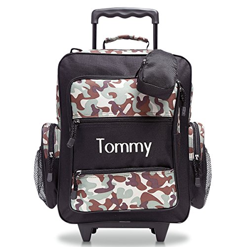 Personalized Rolling Luggage for Kids  Classic Camo & Black Design, 5