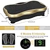 XUKOOM Vibration Plate Exercise Machine, Vibration Platform Fitness with Foot Mat/2 Loop Bands /5 Resistance Bands, 99…