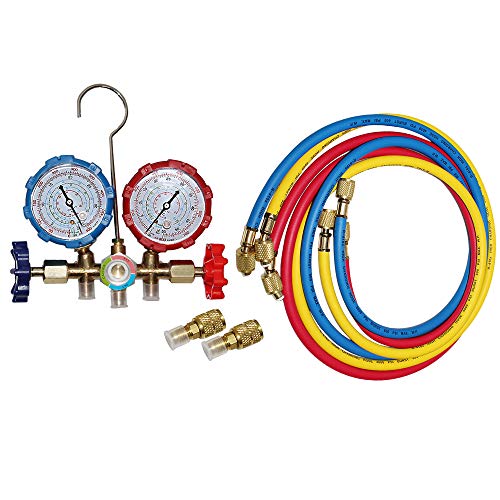Juego de Manómetros para AC 5FT para R410A R404A R22 miniatura 7