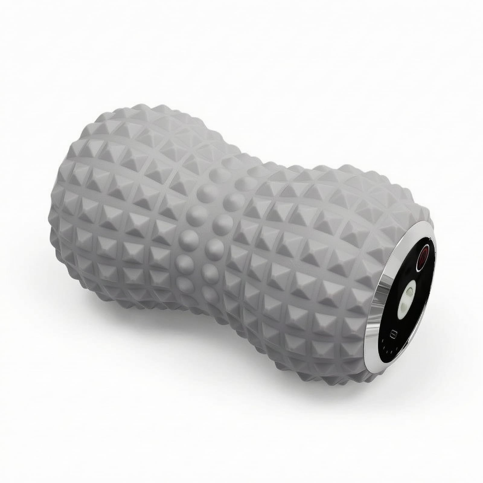 Almencla Palla Massaggio Elettrica Rullo Fasciale Doppia Sfera con Cinghie Texture Grip Silicone Cinque Livelli Automassaggio Profondo su Trigger Point Collo