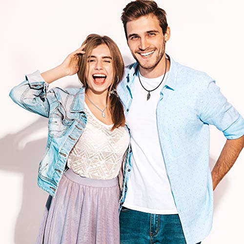 Ppjew Couples Necklace Magnetic Necklace For Couples Matching Necklaces Relationship Gifts Promise Love Heart Pendant Valentines Day Gifts For Him Her Women Men Lover Girlfriend Boyfriend #TOP1