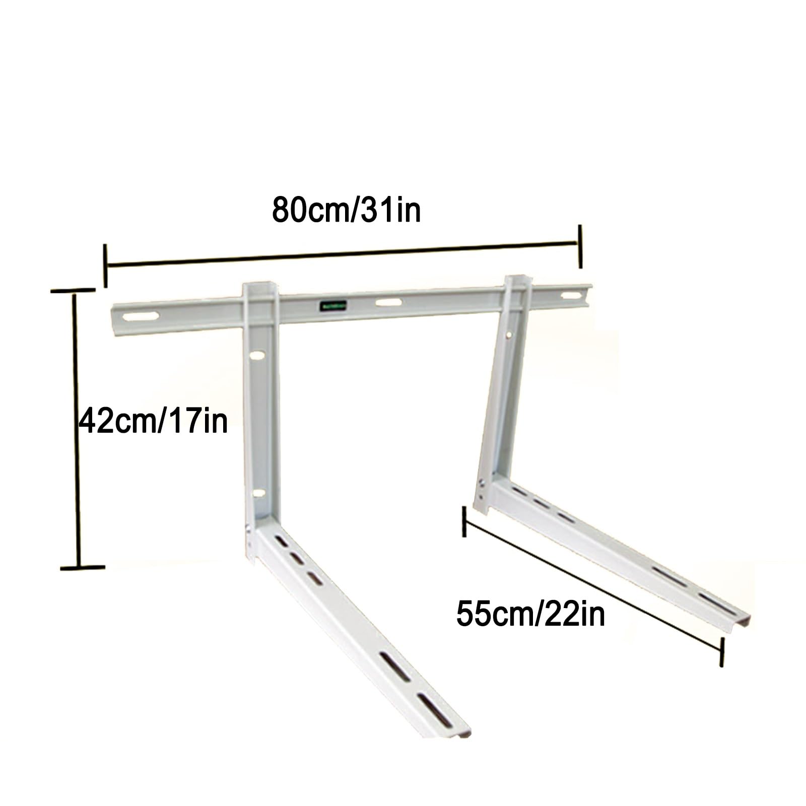 Staffe Condizionatore Esterno, Acciaio kit Installazione Climatizzatore, Staffa Universale per Condensatore per Sistemi da 2,3-7,5 KW, Fino a 200 Kg