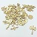 JIALEEY Wholesale Bulk 50PCS Mixed Charms Pendants DIY for Jewelry Making and Crafting