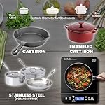 OMEO Portable Induction Cooktop Hot Plate Countertop Burner 1800 Watts Induction Burner with LCD Sensor Touch, LED Display, 10 Temperature Levels, Child Safety Lock, Auto Shutoff Function - Image 3