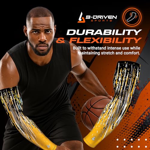 Image of B-Driven Sports Athletic Compression Arm Sleeve - 1 Sleeve, 40+ Digital Camoflauge Designs
