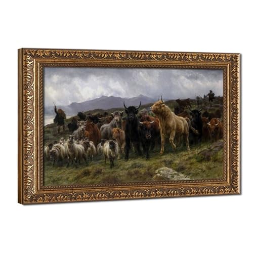 Toile Rosa Bonheur décoration murale salon et bureau chic