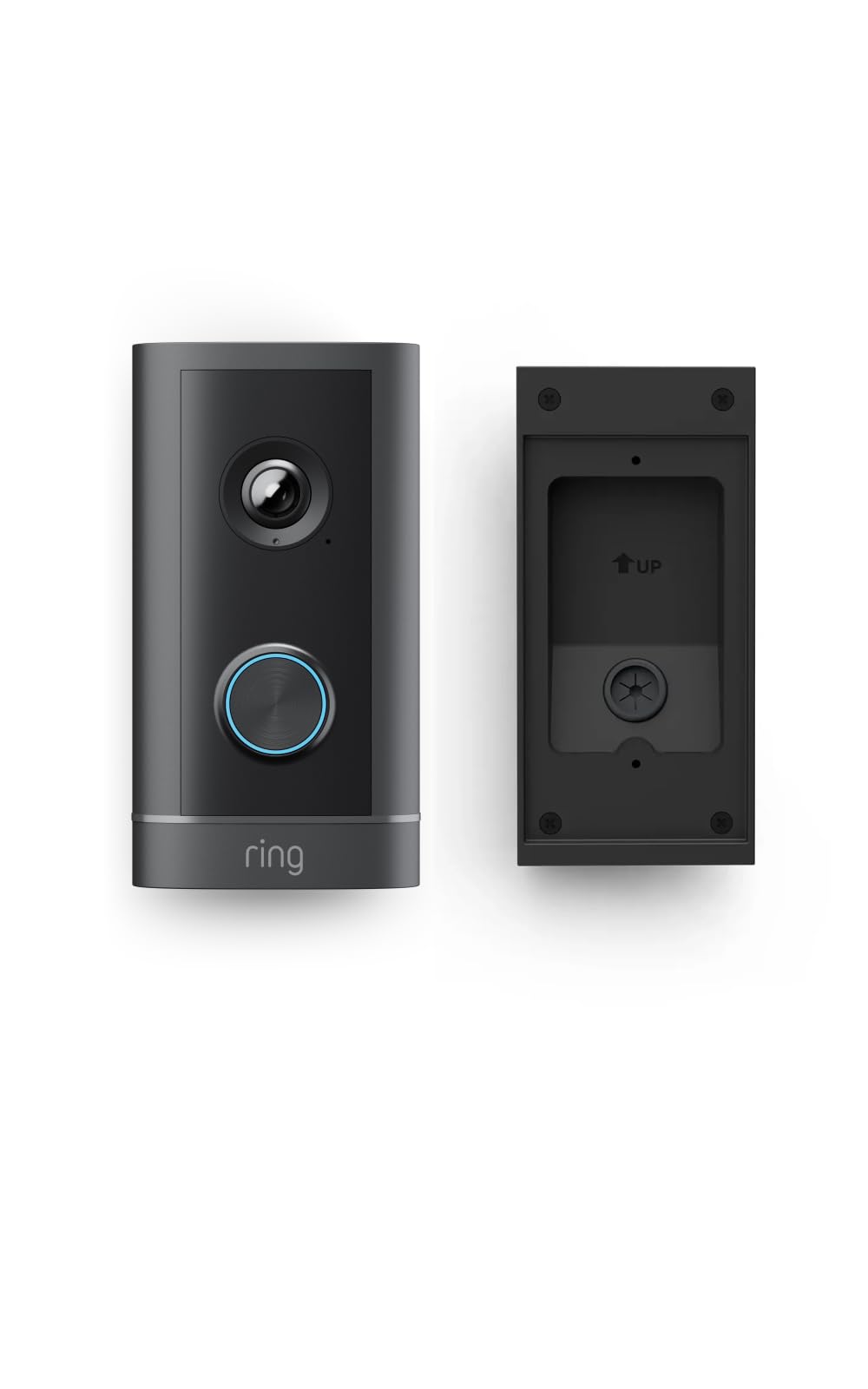 Ring Videocitofono Elite cablato (Wired Video Doorbell Elite, ultimo modello)| Campanello con videocamera, Retinal 4K | Power-over-Ethernet | Prova gratuita di 30 giorni del piano di abbonamento Ring