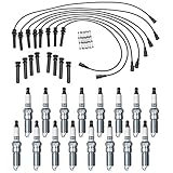 APDTY 141491 Spark Plug & Ignition Wire Tune Up Kit Fits 5.7L Hemi On 2005 Chrysler 300 Dodge Magnum or Jeep Grand Cherokee (Includes All 16 Spark Plugs, 8 Ignition Wires, 8 Ignition Coil Boots)