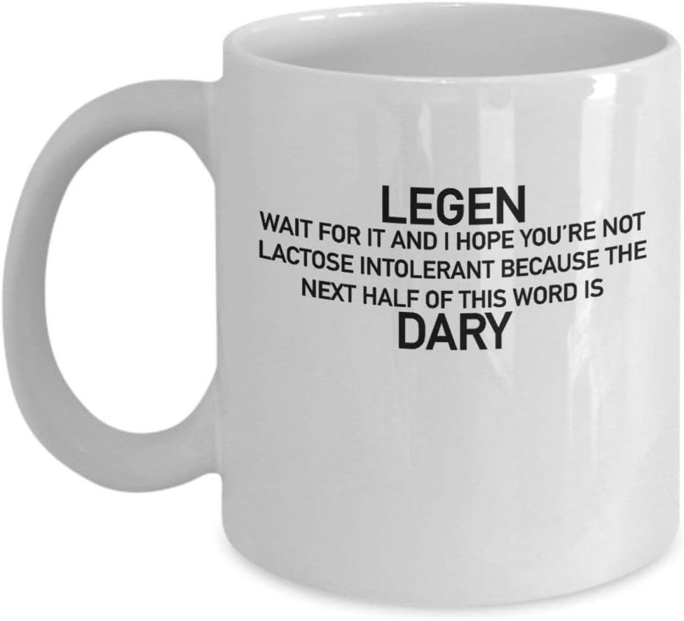 AntonioKe75 Legen Wait for It Dary Coffee Mug Cup (White) 11Oz How I Met Your Mother Tv Show Memorabilia Gifts Merchandise Accessories Shirt Poster Sticker