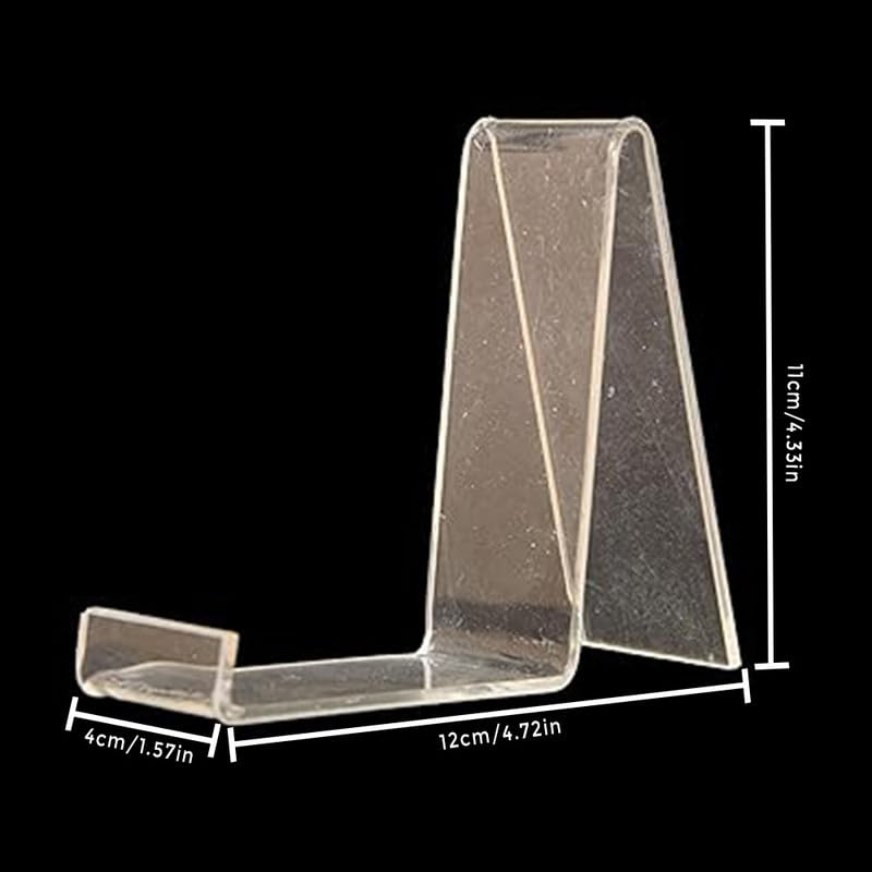 AJ Lite Acrylic Shoe Display Stand for Shop Crystal Clear(12) & Smoky Black(12)-24Pcs ,Footwear Display Stand 4