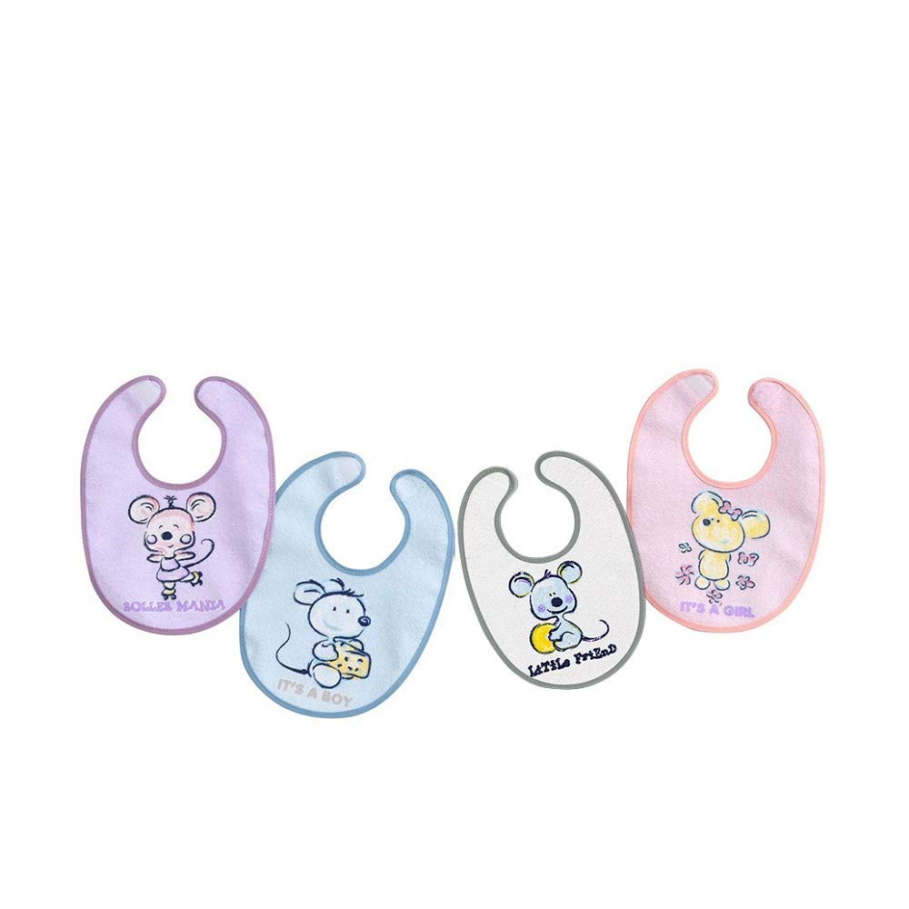 Interbaby 00130 – Pack of 12 Terry Bibs Velcro 20 x 30, Unisex