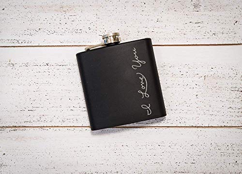 6Oz Black Matte Engraved Flask, Great Gifts For Birthday, Valentine's Day, Christmas, Father's Day, And More 304 Steel - Matte Black (Matte Black) #TOP1