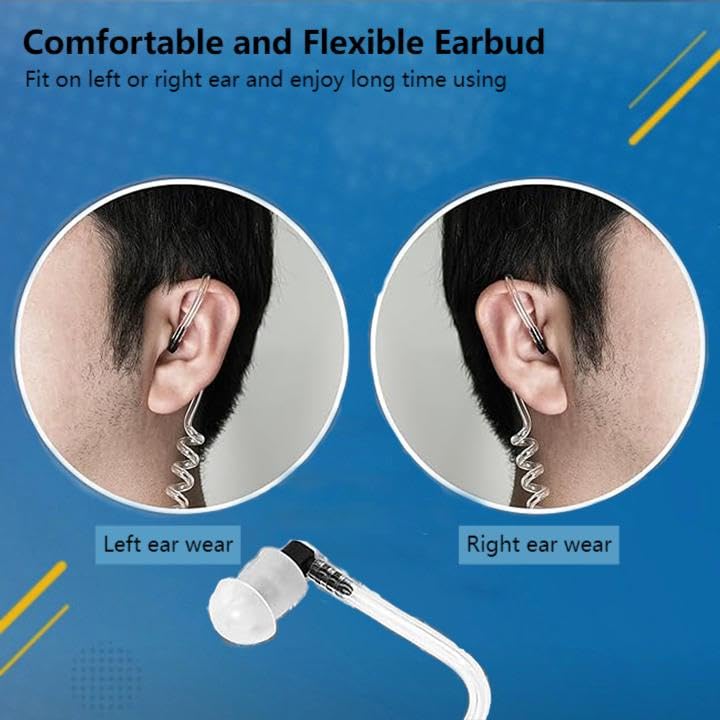 Image of Retevis Walkie Talkie Earpiece with Mic, for RT22 /RT21 /RT68 /H777 /RT86