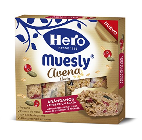 Hero Light Barrette di avena ai mirtilli rossi e semi di zucca - 140g