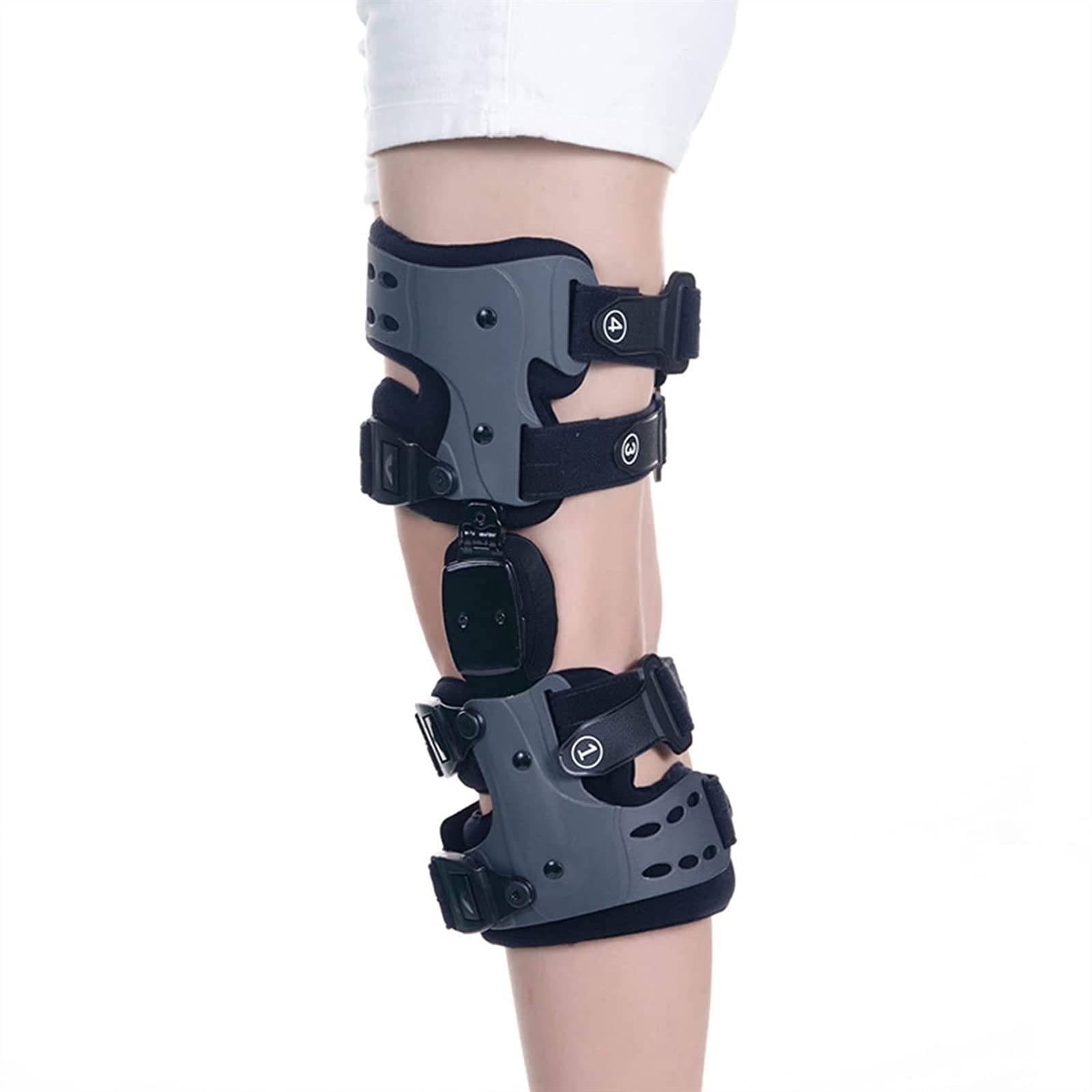Rodilleras Ortopédicas con Bisagra, Estabilizadoras Y Soporte para Ligamentos Cruzados Anteriores Y Colaterales, Tendones, Lesiones Deportivas, Ligamentos Y Meniscos. Ant,Left-A
