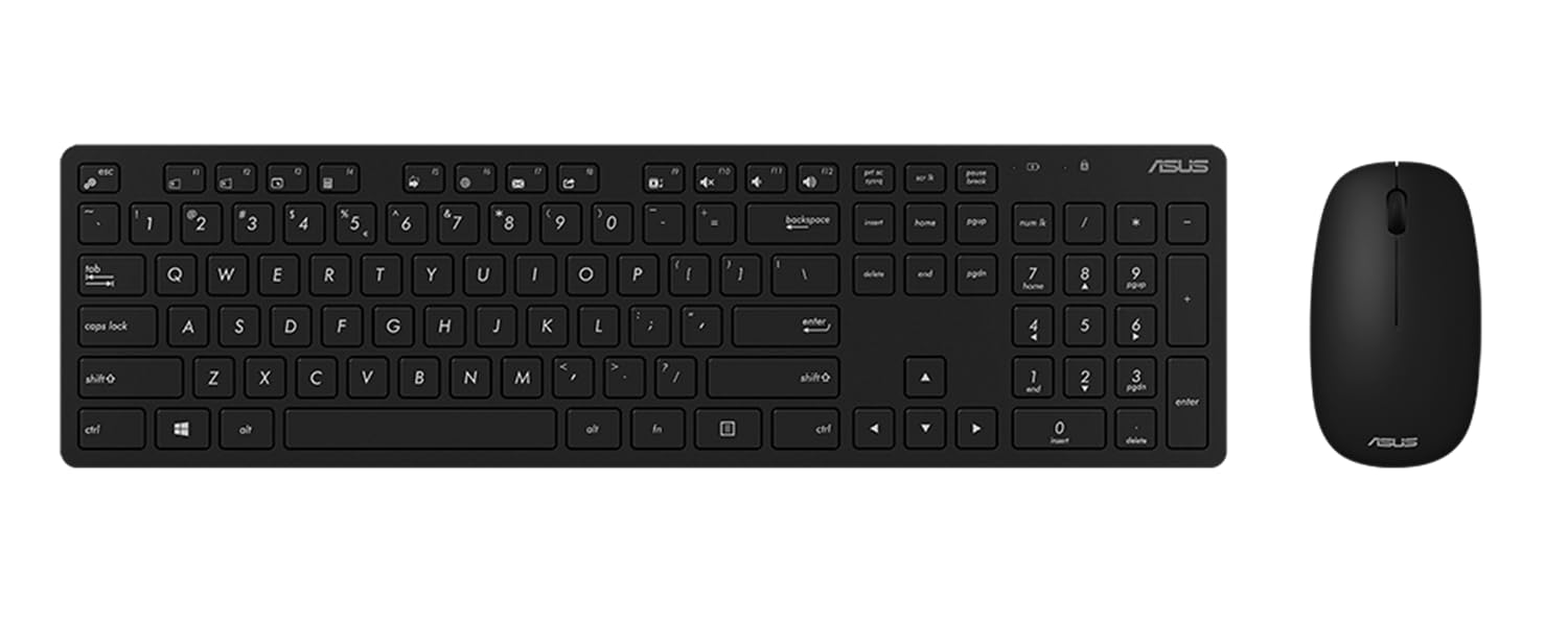 ASUS W5000 tastiera Mouse incluso Universale RF Wireless Nero (Asus W5000 wireless Keyboard+Mouse dt.)