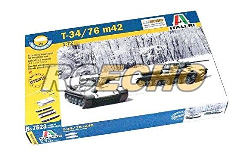 Kit T-34/76 m42 Italeri 1/72 modélisme char blindé soviétique avec application Hobby 7523