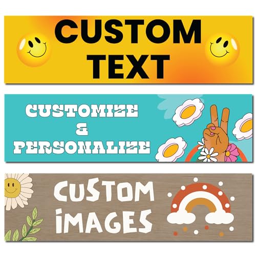 Custom Bumper Sticker - Make Your Own Personalized Bumper Stickers - Upload Your Image or Text - Full Color Printing Custom Stickers Decals